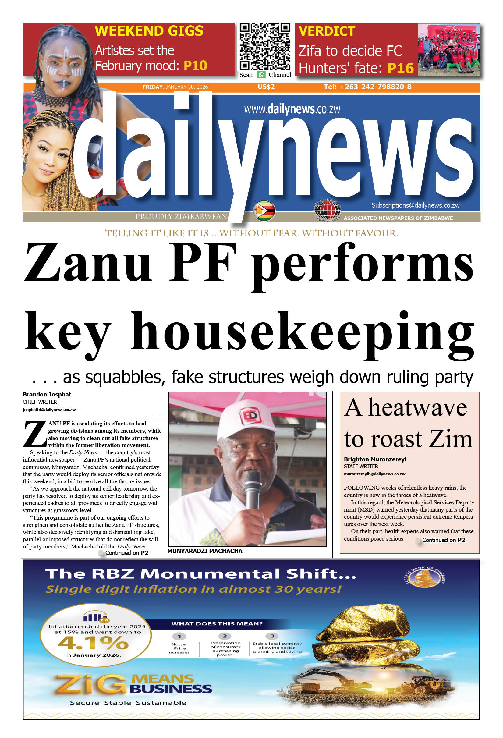 Friday 30 January 2026